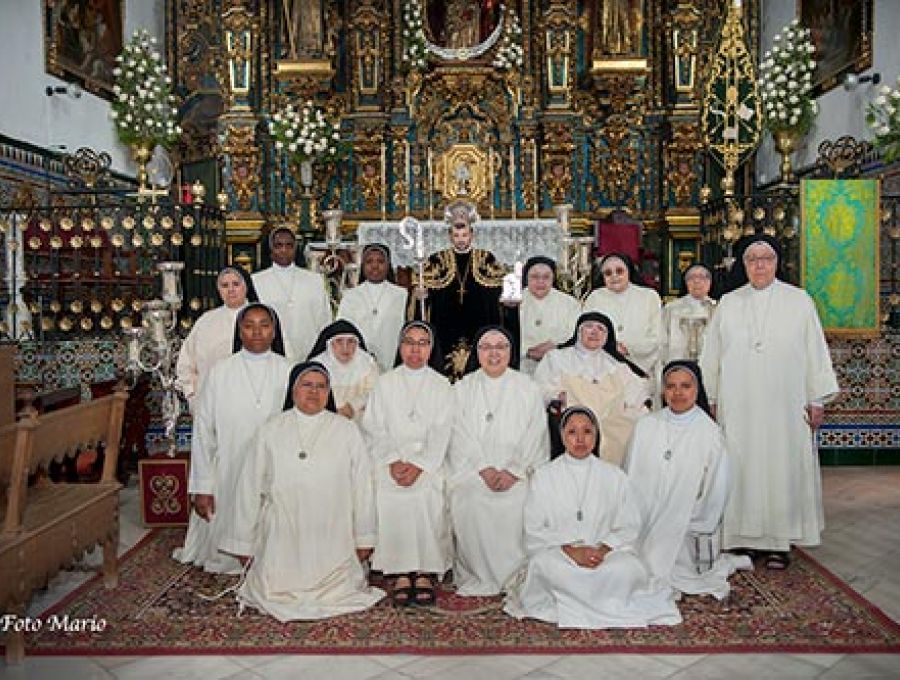 San Benito Patrón de Lebrija, con las Concepcionistas