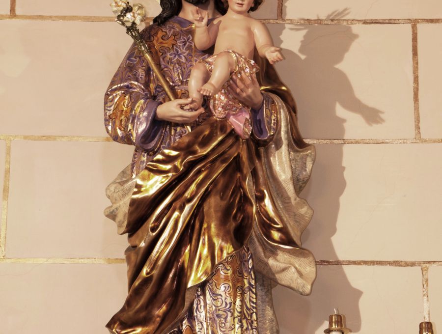 San José venerado en el Monasterio de Cabeza del Buey (Badajoz)