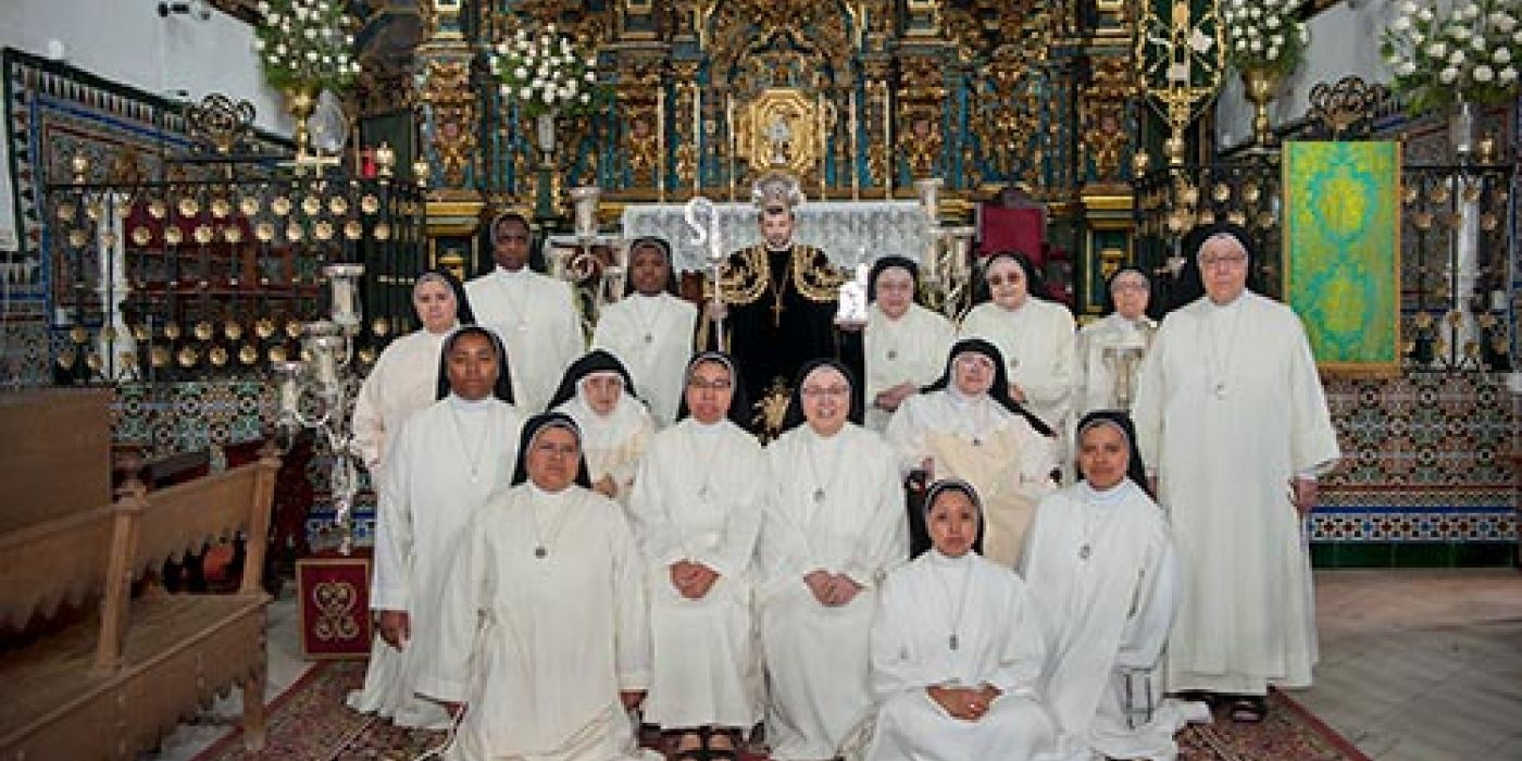 San Benito Patrón de Lebrija, con las Concepcionistas